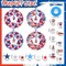 324 Pcs 4th of July Wreath Craft Kit - Foam Patriotic Star & USA Flag Decorations - Red, White & Blue Sticker Ornaments for Kids & Adults - Independence Day DIY Home Door Decor